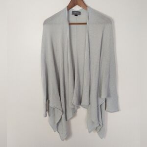 Wooden Ships One Button Cardigan Poncho Gray